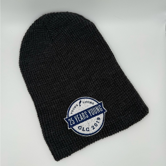Young Living Accessories - Young Living Gray Beanie Knit Hat 25th Anniversary GLC